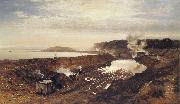 Benjamin Williams Leader The Excavation of the Manchester Ship Canal oil painting artist